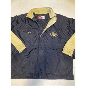 Vintage Nike Colorado Buffaloes Coat Black NCAA CU Buffs College‎ Men's Size 2XL